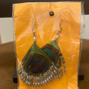 Peacock feathers Eatings NWOT